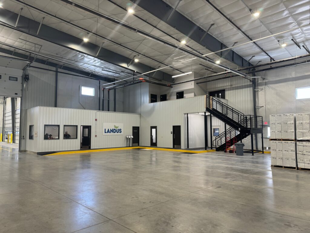 Control room with offices inside a new liquid fertilizer plant