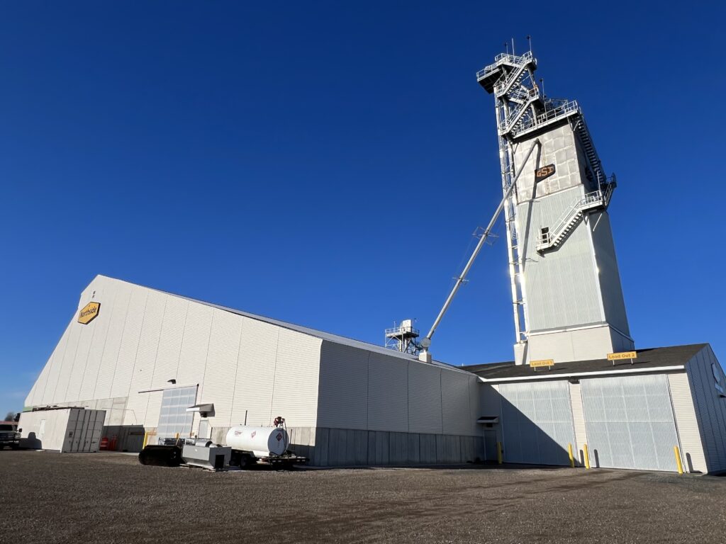GSI blend tower for mixing dry fertilizer and has tons of storage area