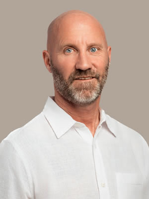 Stueve Construction Sales Rep Todd Morton with white shirt