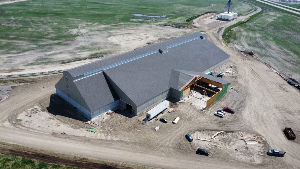 construction of a new fertilizer storage and blending building