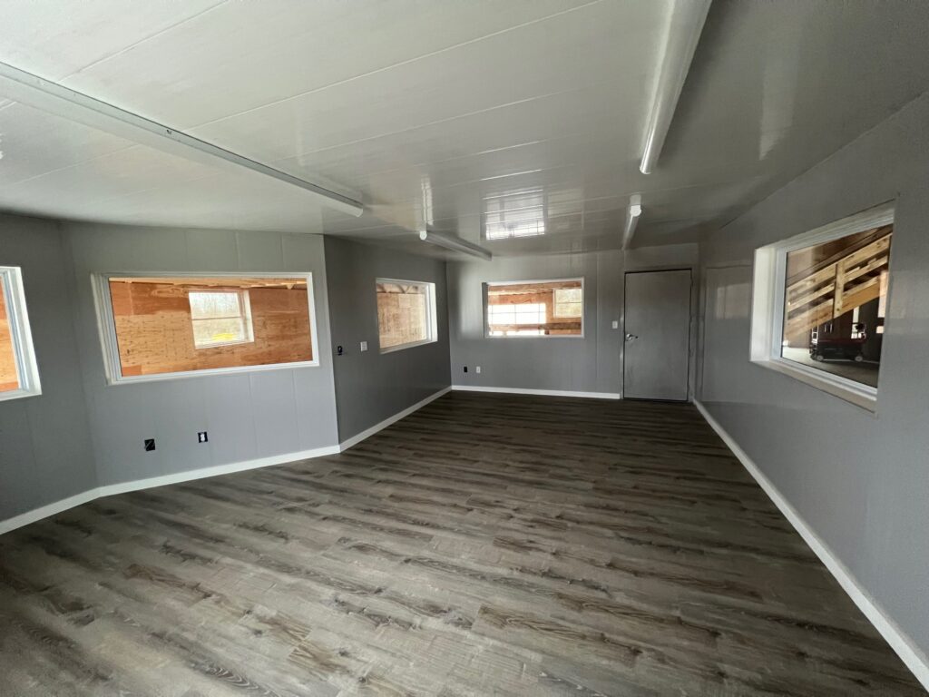 new fertilizer mixing building control room with trusscore walls and ceiling