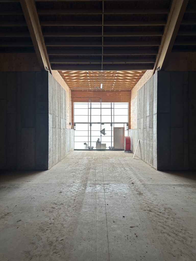 Dry Fertilizer storage bin door opening