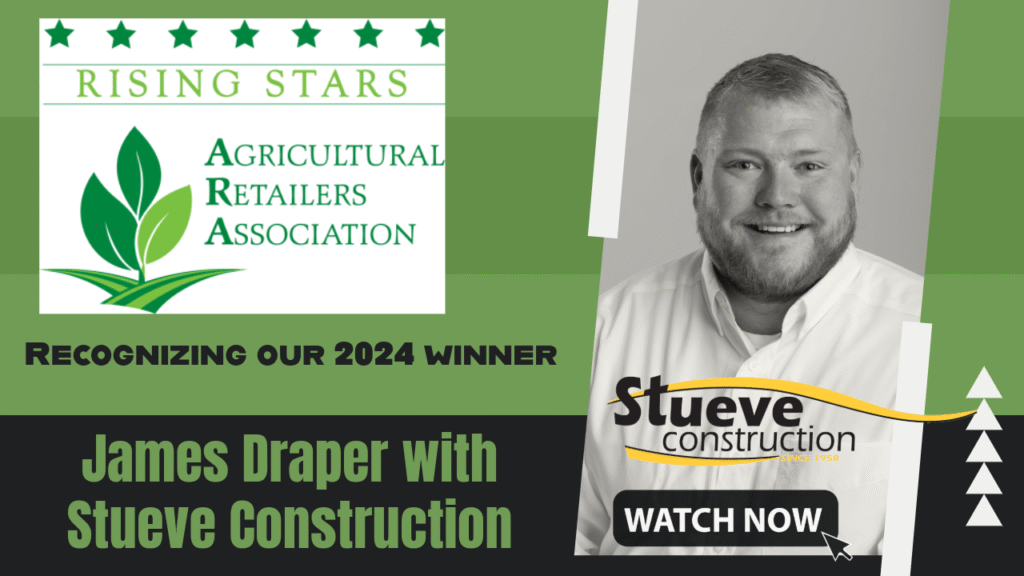 Ag Retailers Association Rising Stars Award winner from Stueve Construction