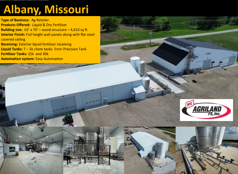 Agricultural chemical and fertilizer buildings