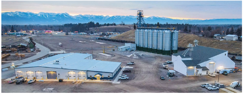 CHS Fertilizer grain and office buildings