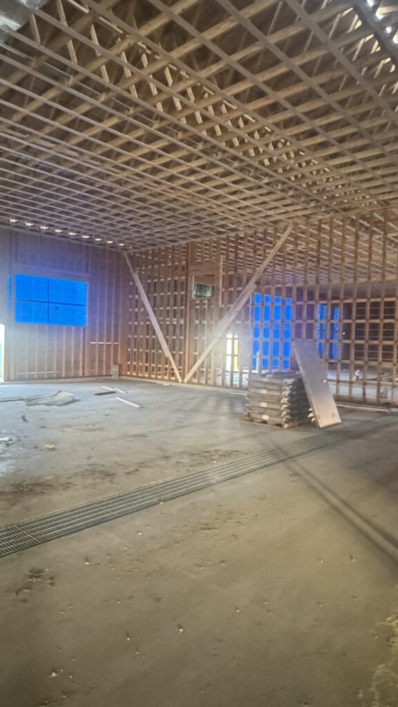 wood frame ag chemical building